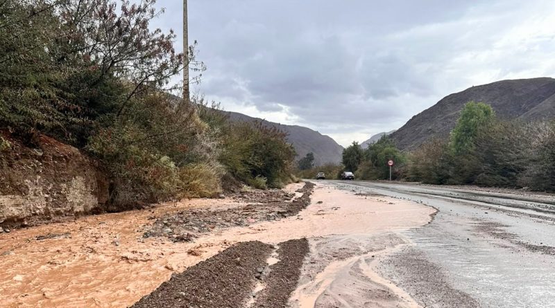 Declaran alerta roja para Tierra Amarilla por aumento del caudal del río Copiapó y riesgo de remociones en masa