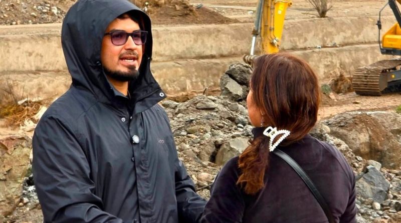 Alcalde Cristóbal Zúñiga gestiona trabajo de maquinarias en río Copiapó para mitigar efectos de aumento del caudal